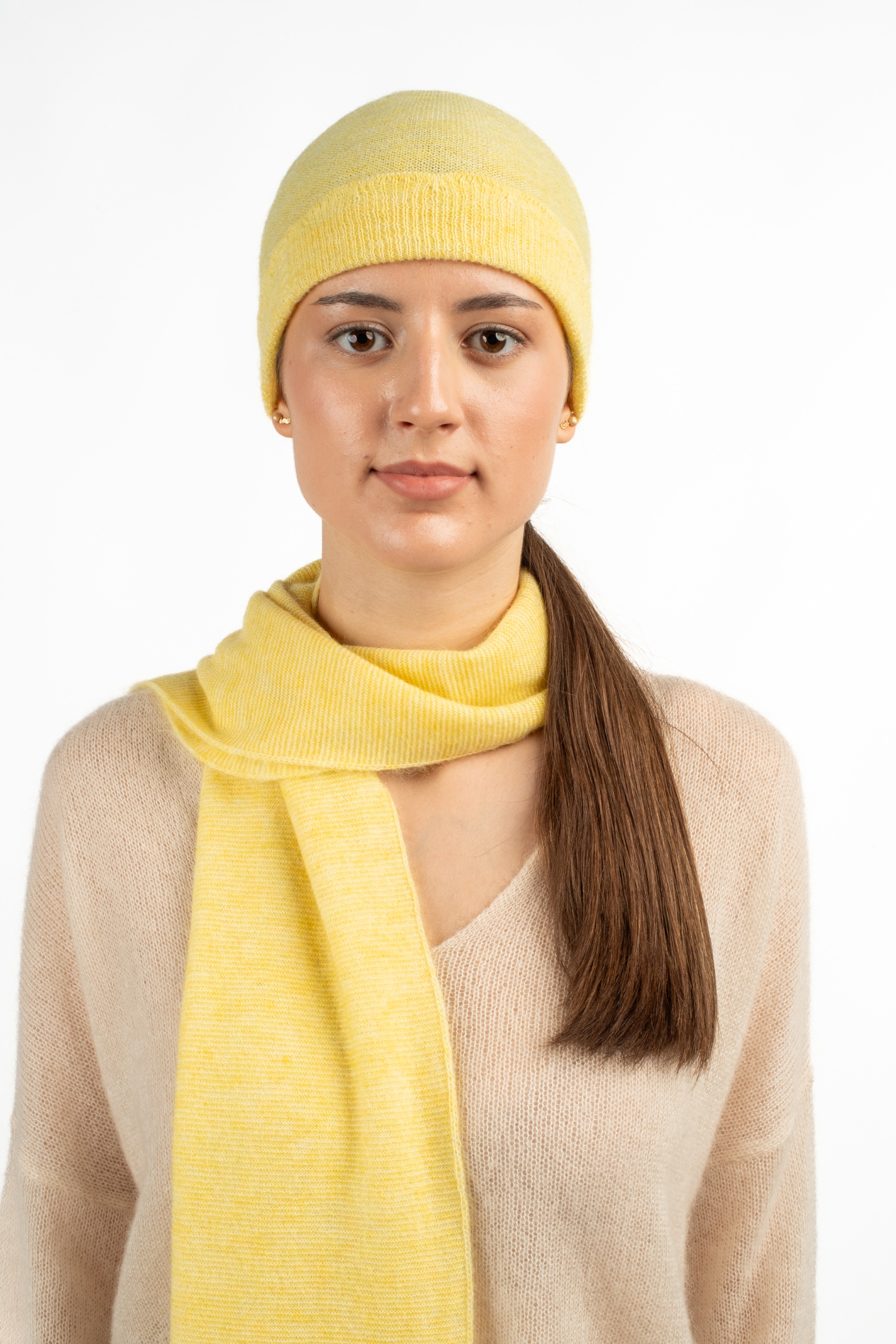 AMELIE Beanie - Soft marigold
