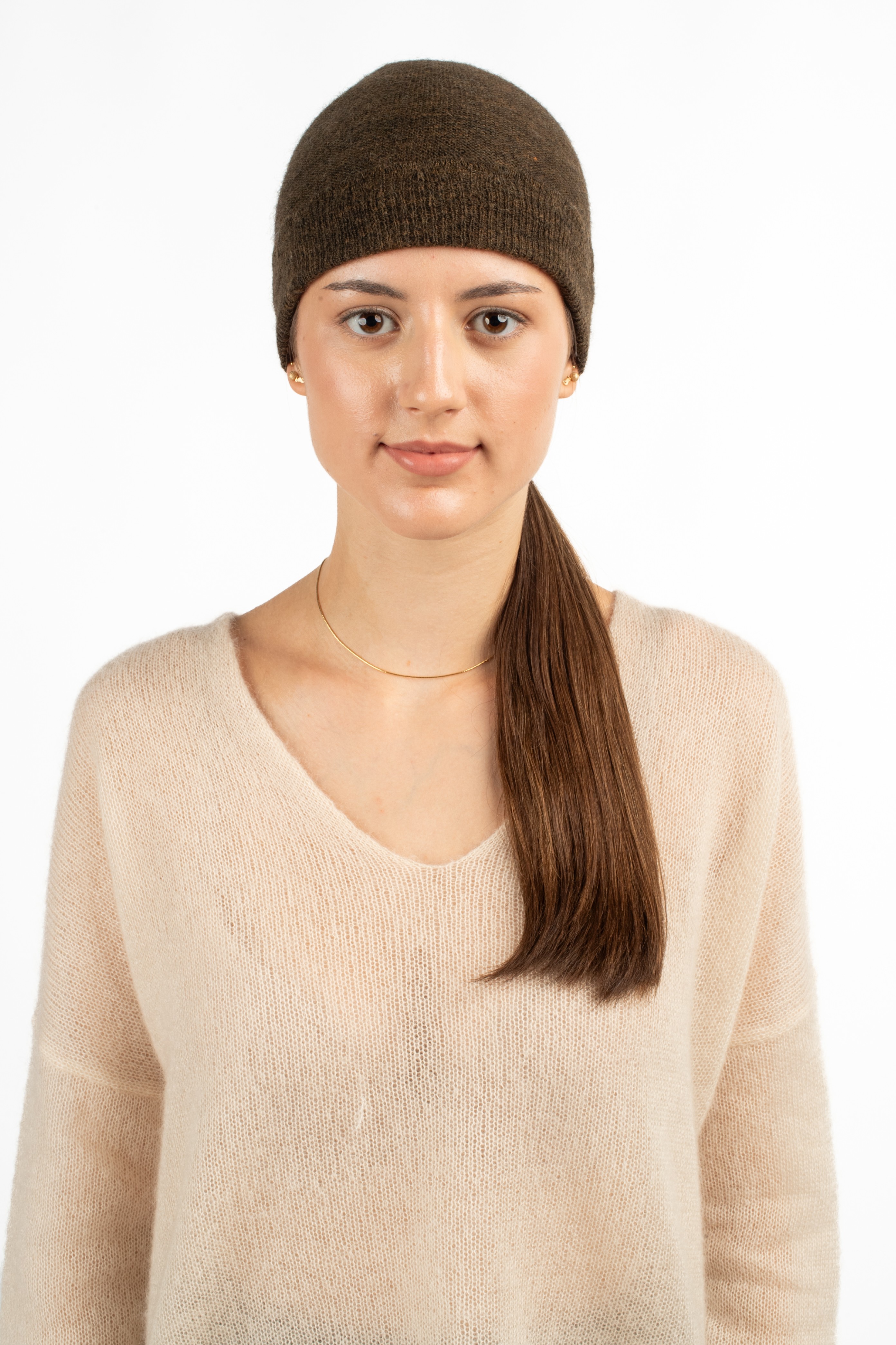 AMELIE Beanie- Cedar brown