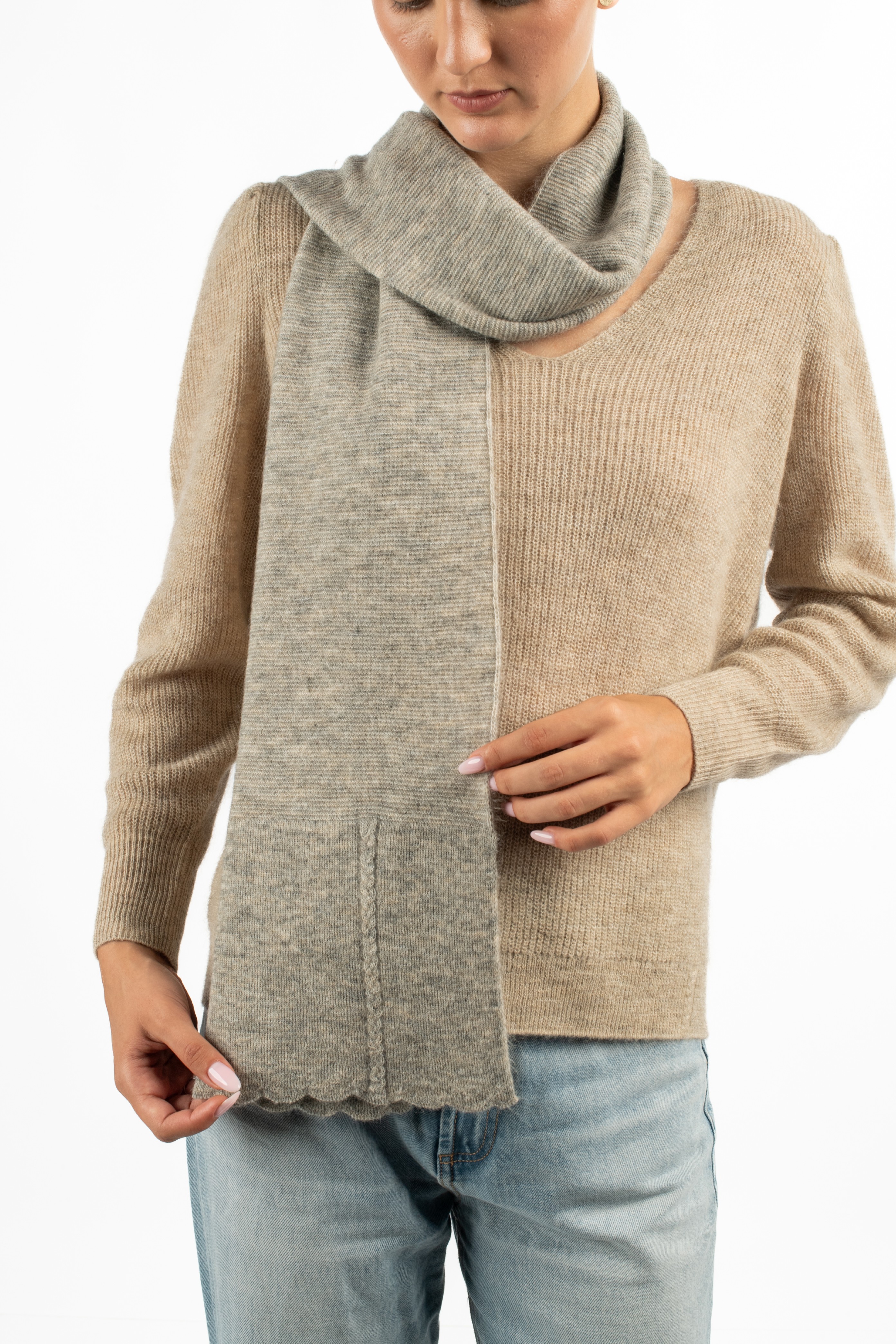 ANNA Scarf - Cloud stone