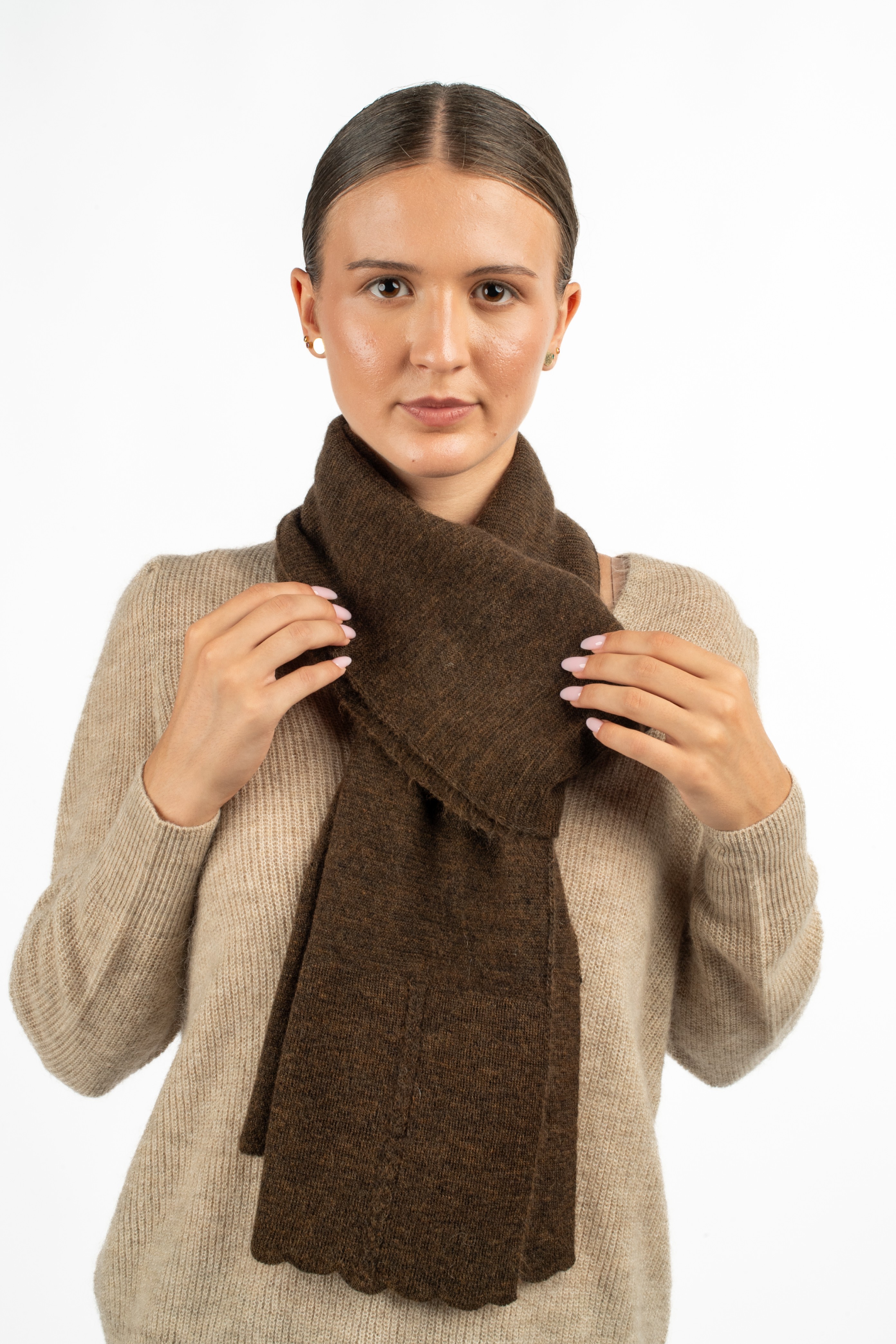 ANNA Scarf - Cedar brown