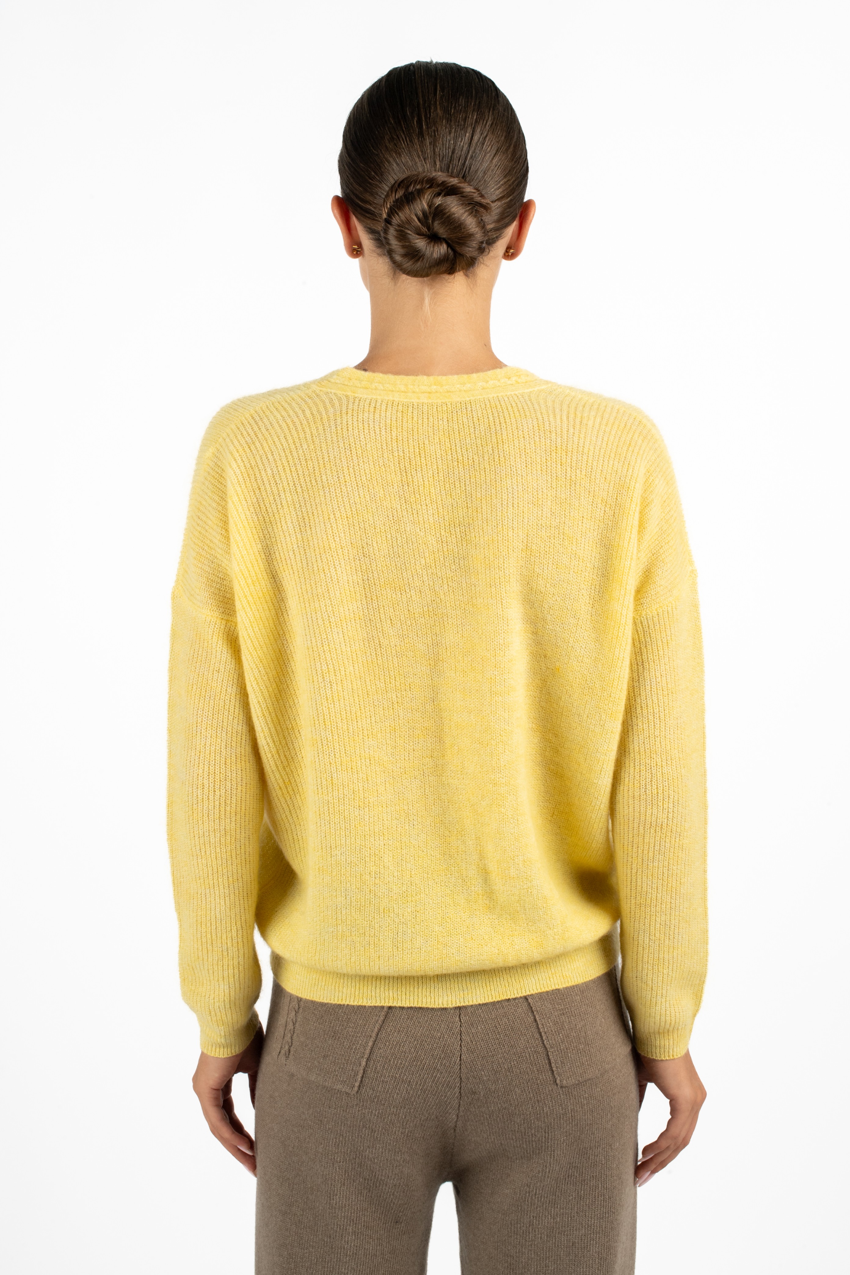 BARBARA Cardigan - Soft marigold